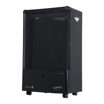 CALEFACTOR PORTÁTIL DE GAS FLAMA AZUL COLOR NEGRO