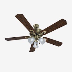 VENTILADOR DE TECHO GLENDALE 52 PULGADAS CAFÉ LATÓN