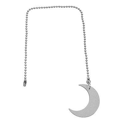 JALADERA DE MEDIA LUNA PARA ABANICO GRIS CLARO