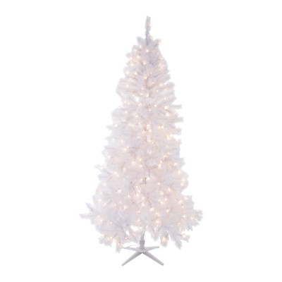 ÁRBOL NAVIDEÑO ARTIFICIAL ILUMINADO 350 LUCES CARIBBEAN 2.29 M BLANCO