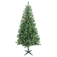 ÁRBOL NAVIDEÑO ARTIFICIAL ILUMINADO 150 LUCES LAUDERDALE 1.82 M VERDE