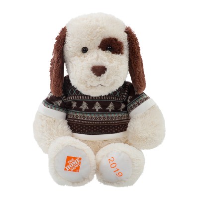 PELUCHE NAVIDEÑO PERRITO CON SUÉTER