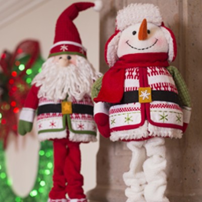 PELUCHE NAVIDEÑO SANTA / MONO DE NIEVE TRENDY 50 CM