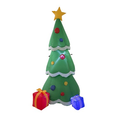 INFLABLE ILUMINADO NAVIDEÑO ÁRBOL CON REGALOS 1.97 M
