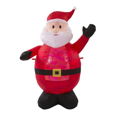 INFLABLE ILUMINADO NAVIDEÑO SANTA CLAUS/MONO DE NIEVE 1.21 M