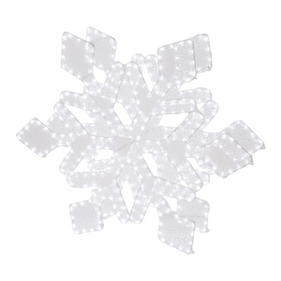 COPO DE NIEVE NAVIDEÑO BLANCO ILUMINADO LED 1.24 M