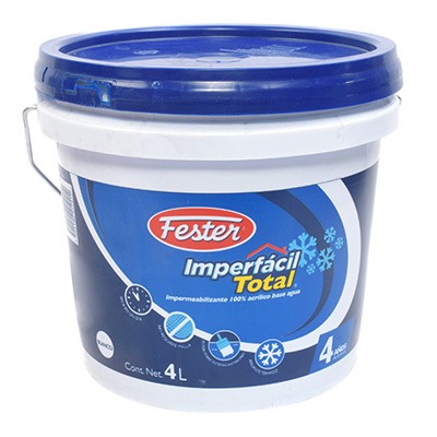 IMPERMEABILIZANTE FESTER IMPERFÁCIL TOTAL 4 AÑOS BLANCO 4L