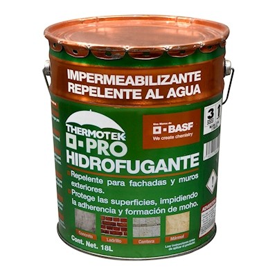 IMPERMEABILIZANTE PARA FACHADAS THERMOTEK TRANSPARENTE 18 L