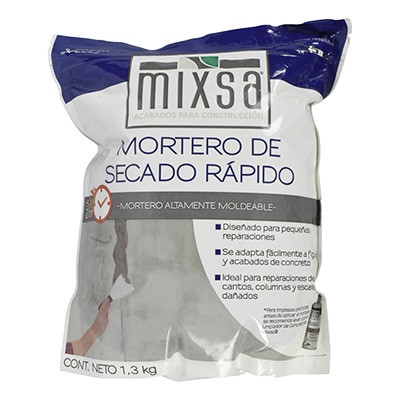 MORTERO DE SECADO RÁPIDO GRIS DE 1.3 KG