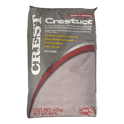 RECUBRIMIENTO CRESTUCO NARANJA ADOBE DE 40 KG