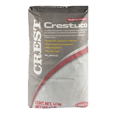 RECUBRIMIENTO CRESTUCO BLANCO DE 40 KG