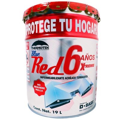 IMPERMEABILIZANTE THERMOTEK BLUE 6 AÑOS ROJO 19 L