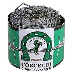 ALAMBRE PÚAS TIPO III ROLLO 300M MARCA SHERIFF