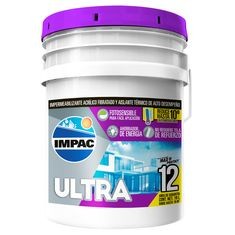 IMPERMEABILIZANTE IMPAC ULTRA FOTOSENSIBLE BLANCO 12 AÑOS 19L